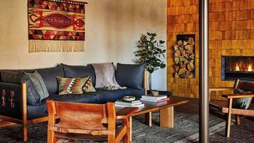 37-inch flat-screen TV with cable channels, TV