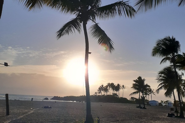 Beach nearby, white sand