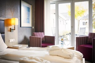 Habitación Deluxe doble | Caja fuerte, cunas gratuitas, wifi gratis