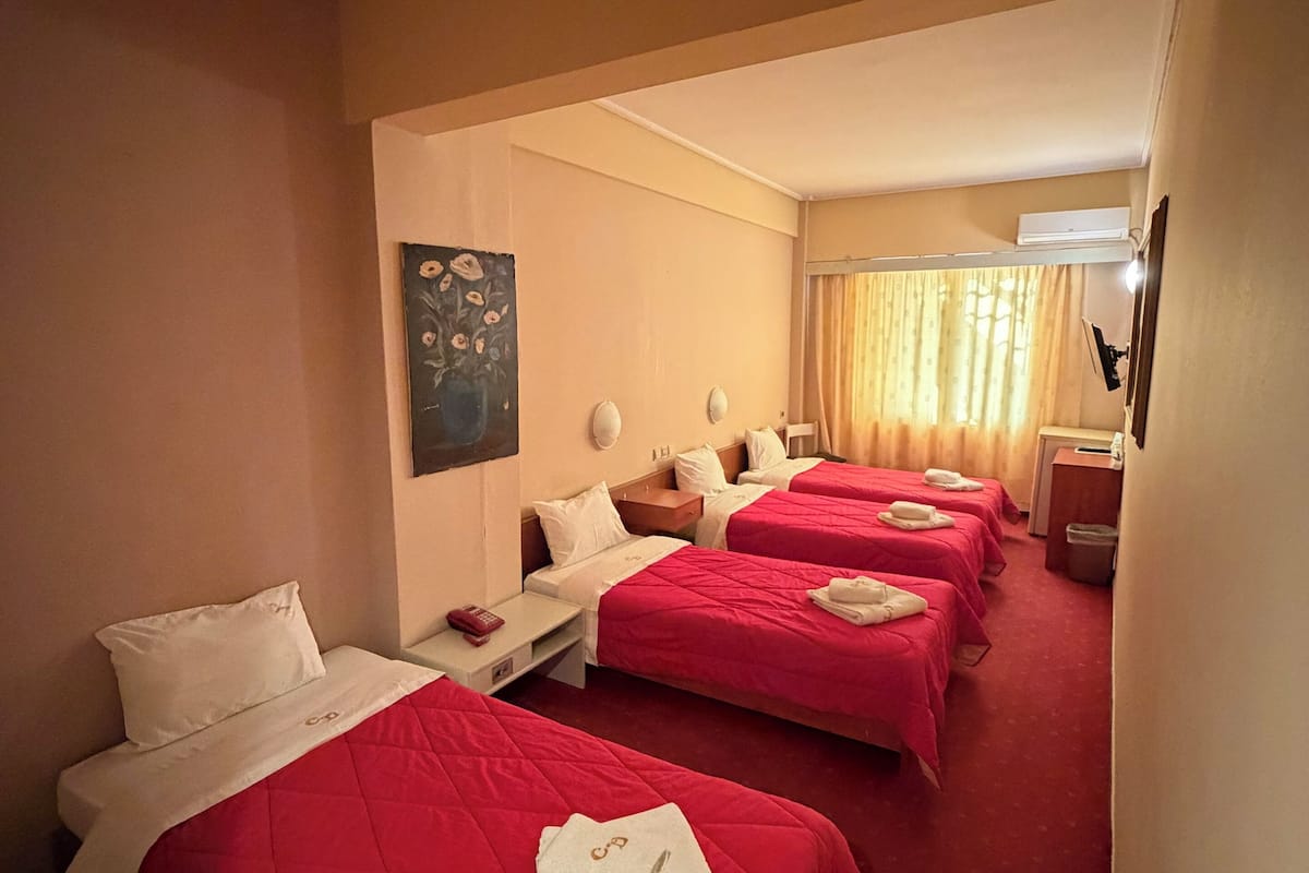 Ropa de cama de alta calidad, escritorio y cortinas blackout