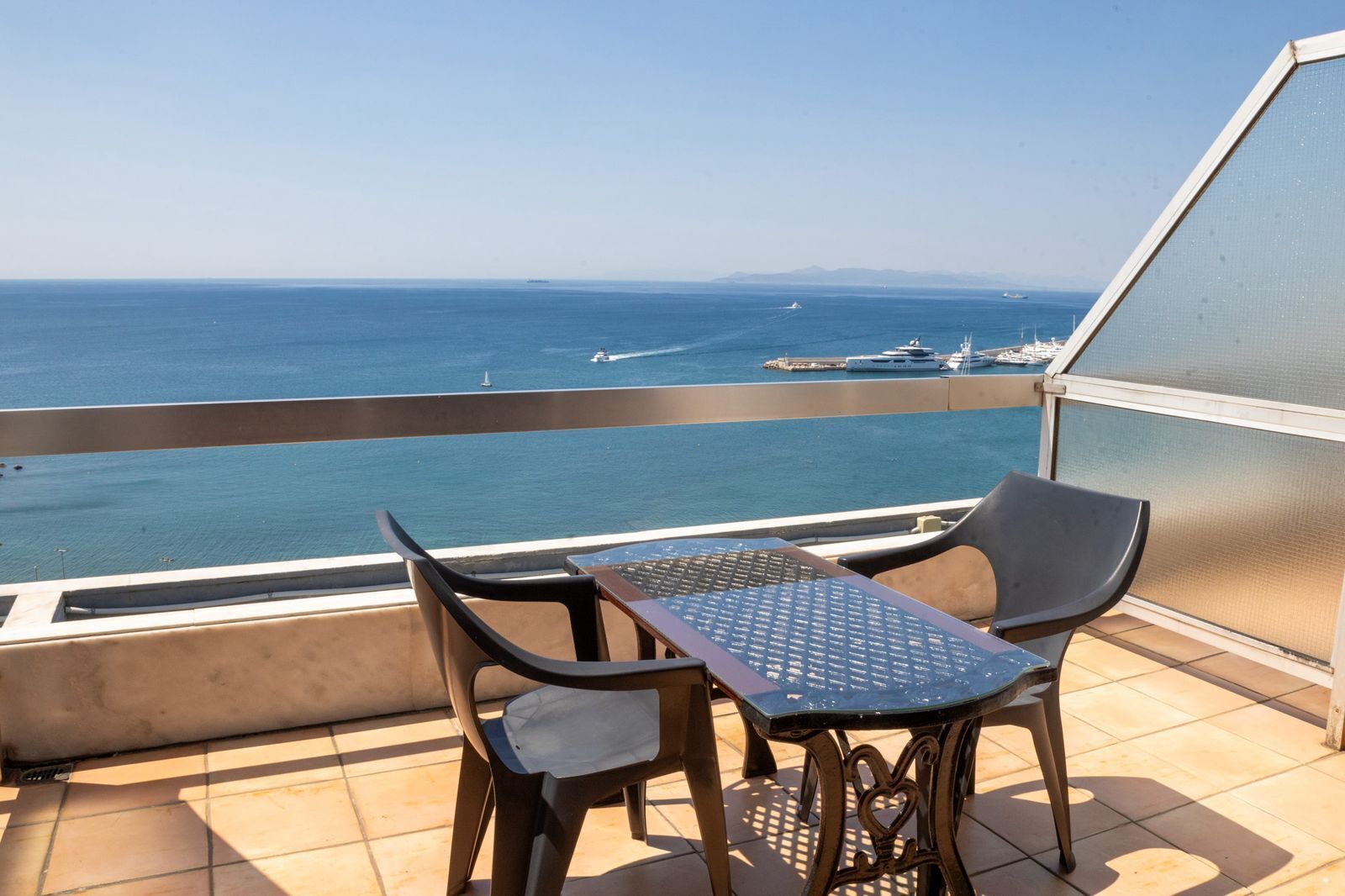 Quarto casal standard, vista para o mar | Terraço/pátio