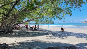 在海灘附近
