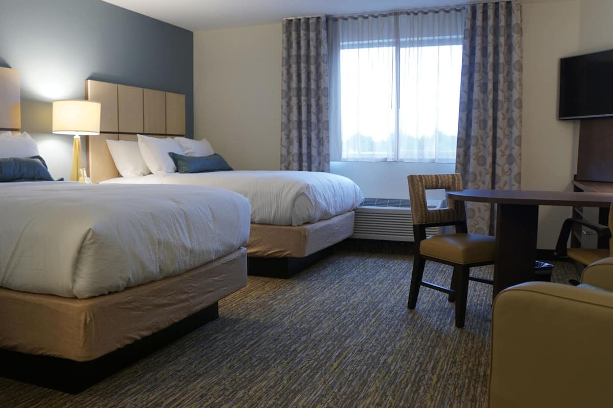 Desk, blackout curtains, iron/ironing board, free WiFi
