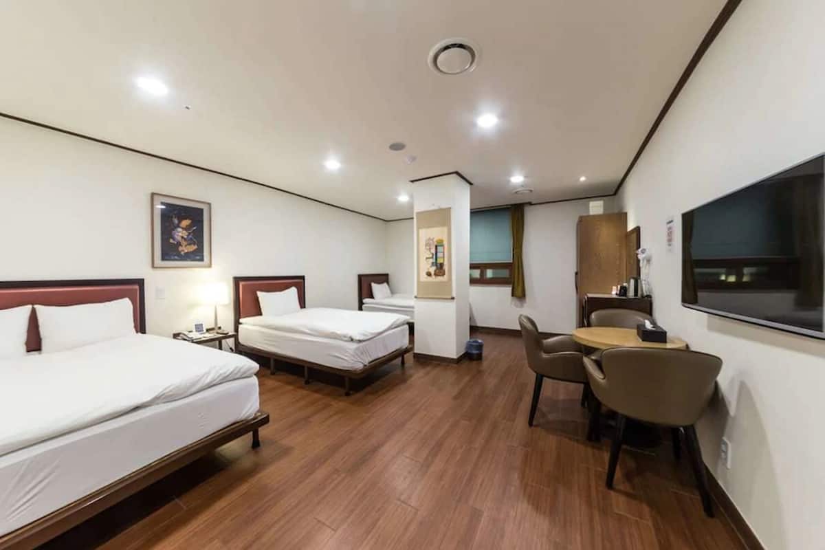 Triple Room (Children under 5 not allowed) | In-room safe, blackout curtains, soundproofing, free WiFi