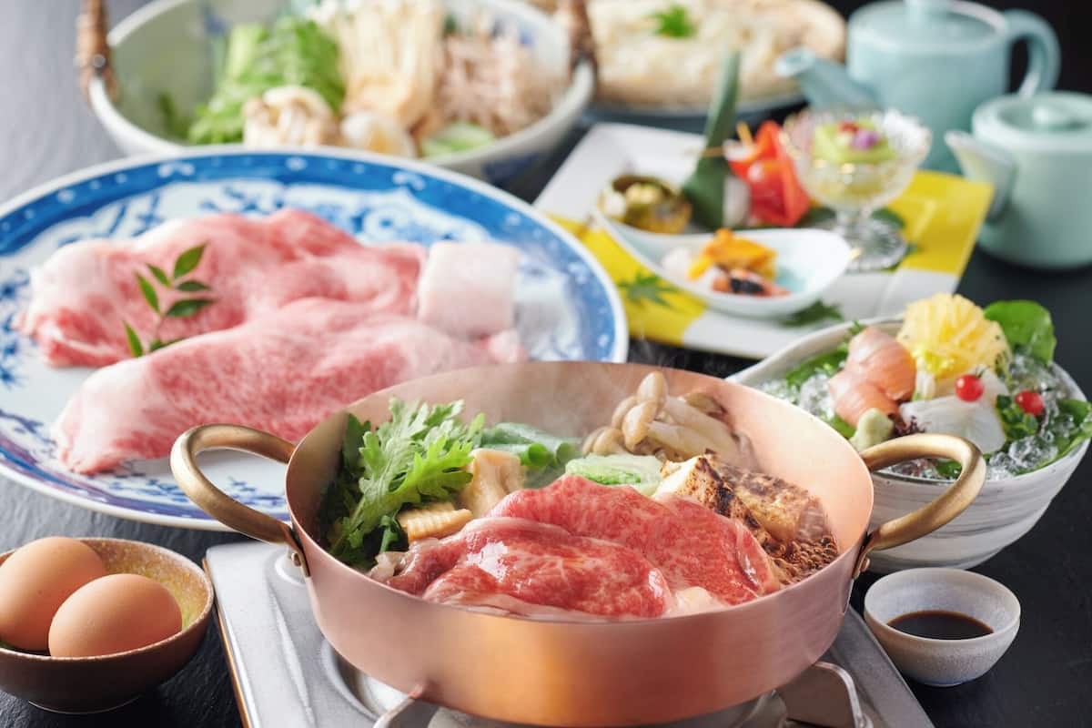 Habitación tradicional (JP Style w/Outdoor Bath&Ohmi Sukiyaki) | Restaurante del ryokan