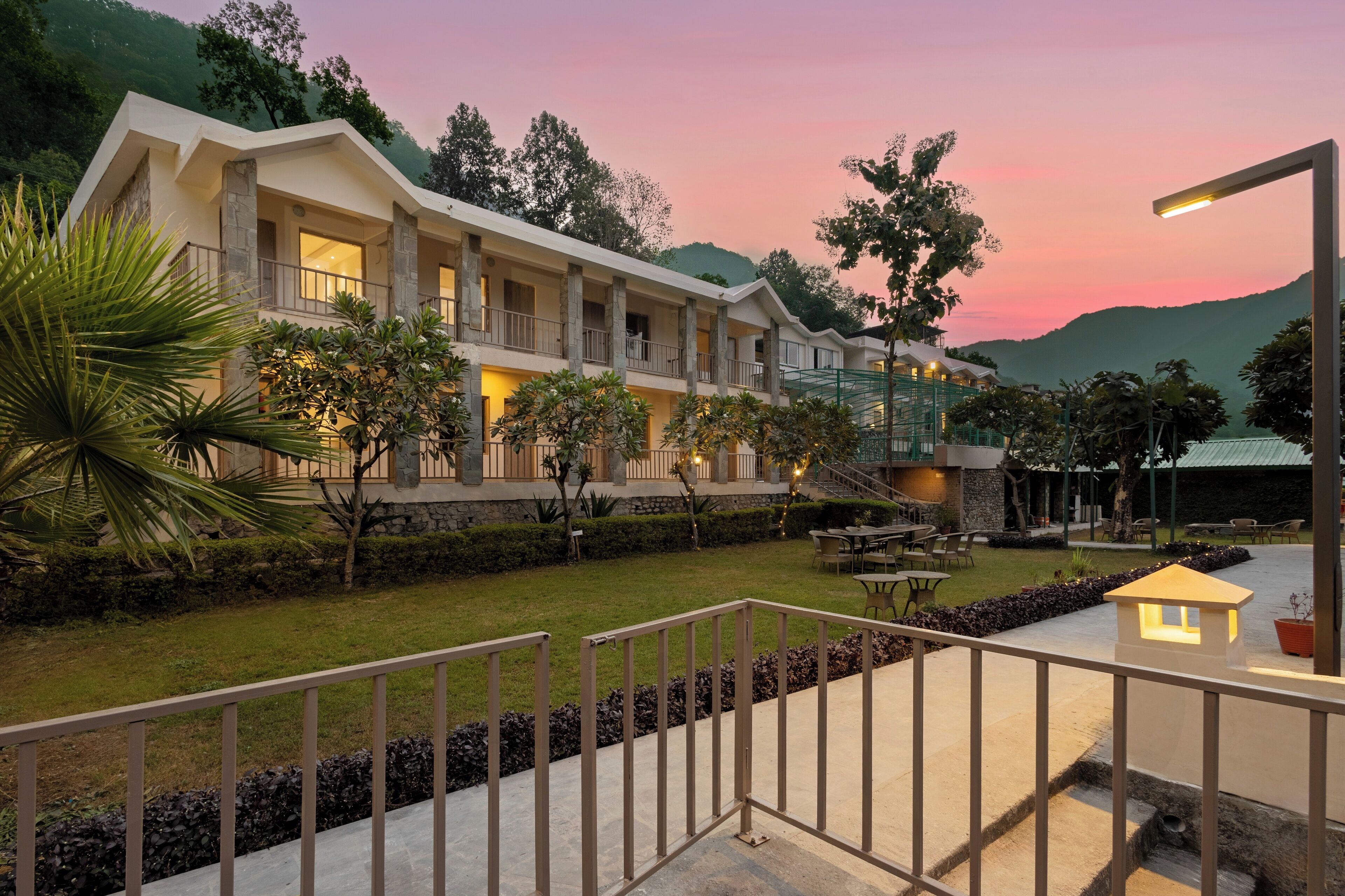 Front of property – evening/night