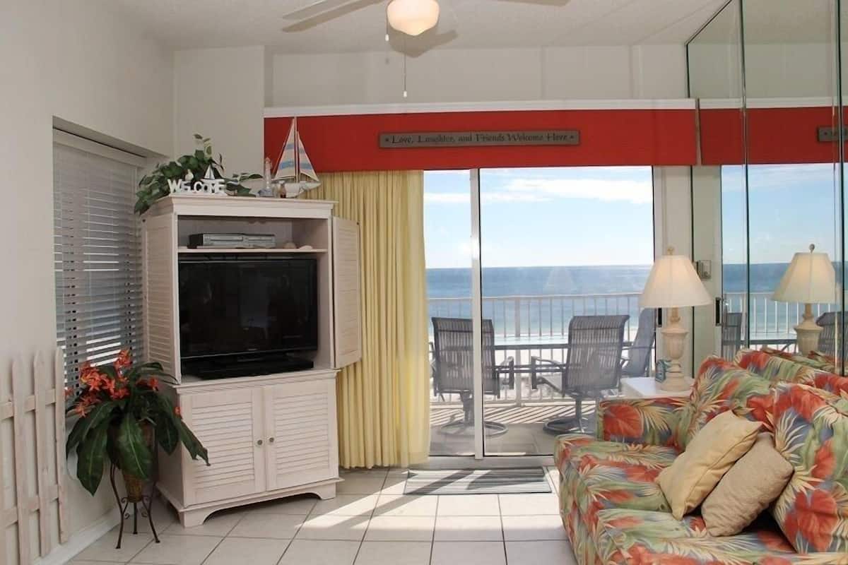 Standaard appartement, 3 slaapkamers, keuken, uitzicht op strand (TWA601) | Woonruimte