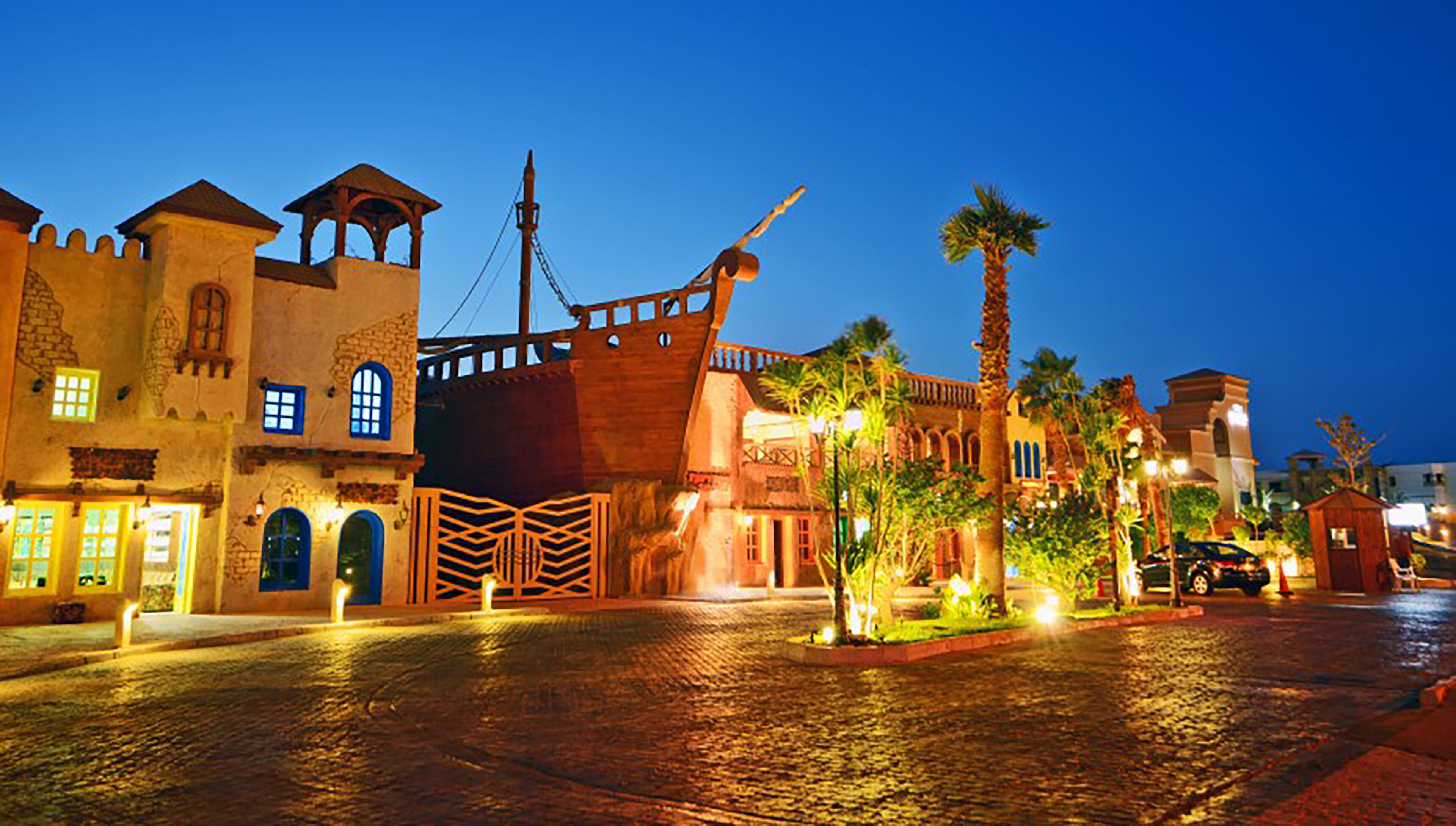 front of property – evening/night