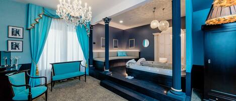 Premium bedding, down comforters, pillowtop beds, minibar