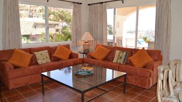 Superior Villa, 3 Bedrooms | Living area | Flat-screen TV, DVD player