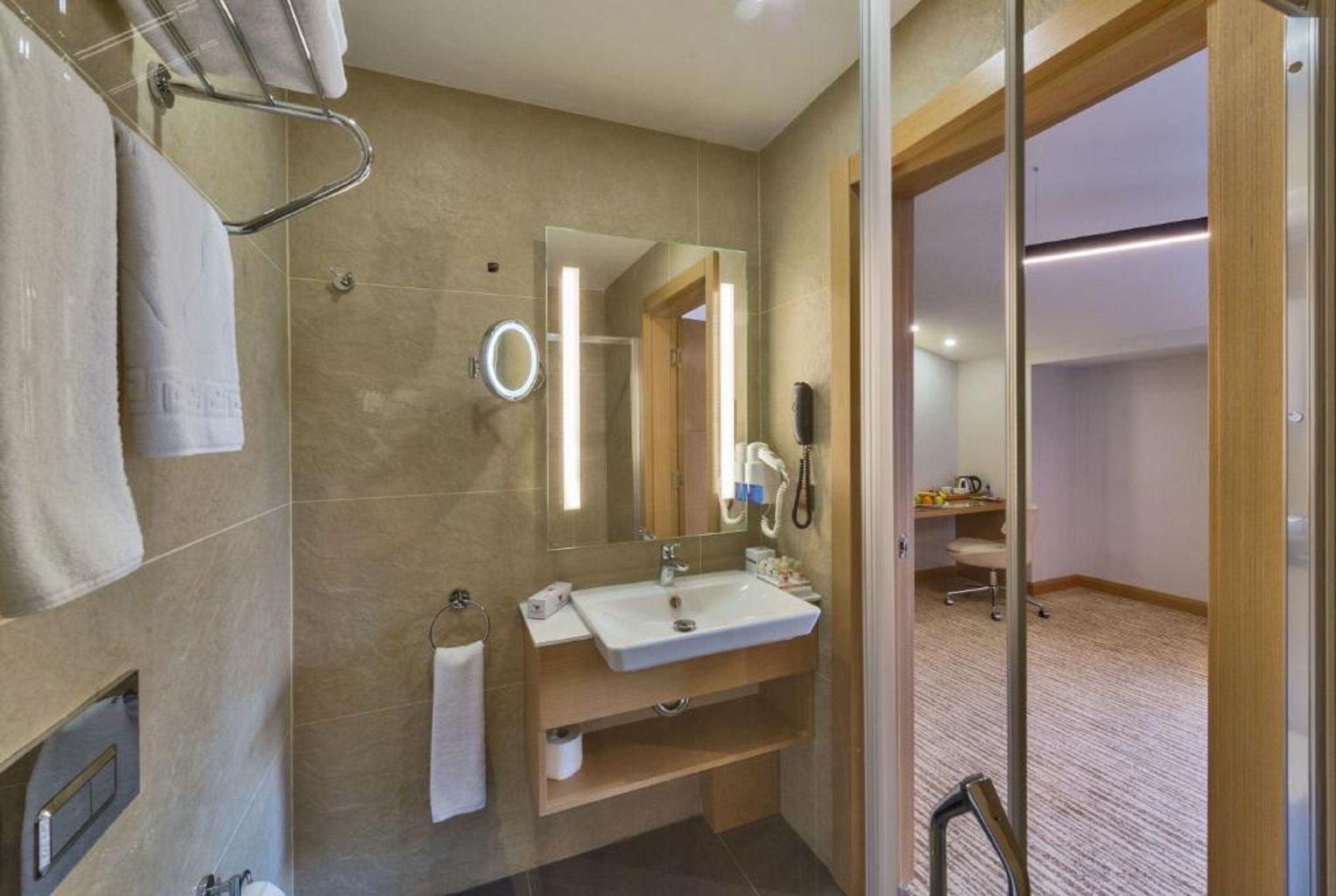 standard triple room, city view | bathroom | separate bathtub and shower, jetted bath, hydromassage showerhead