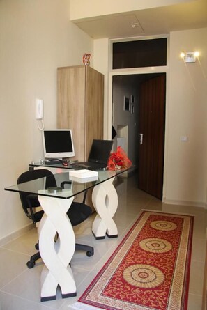 Interior entrance