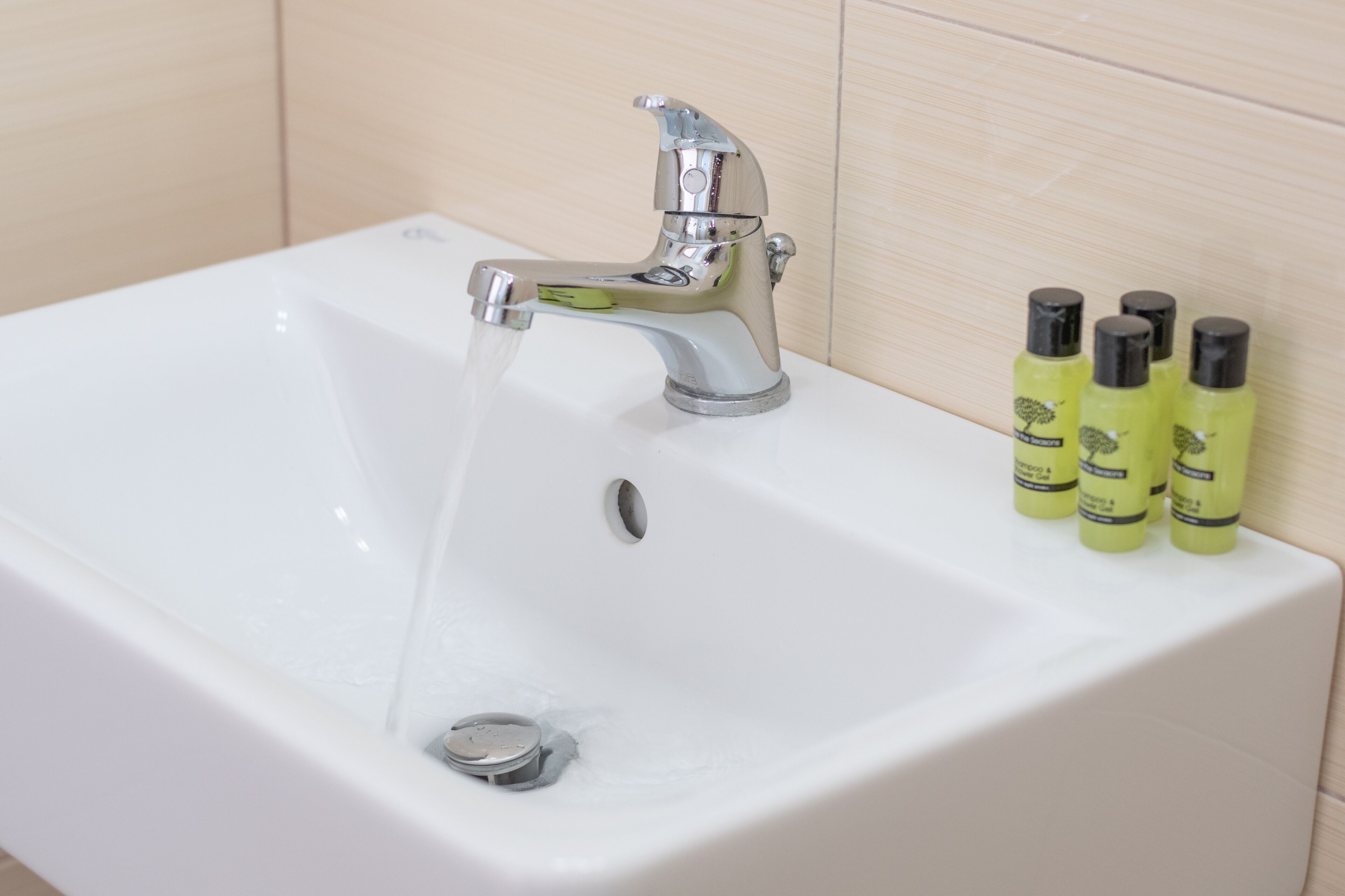 double or twin room | bathroom | shower, hair dryer, towels