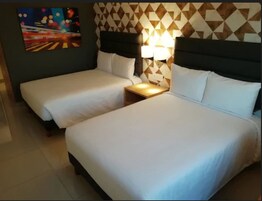 Executive Double Room, 2 Double Beds | WiFi (free), bed sheets
