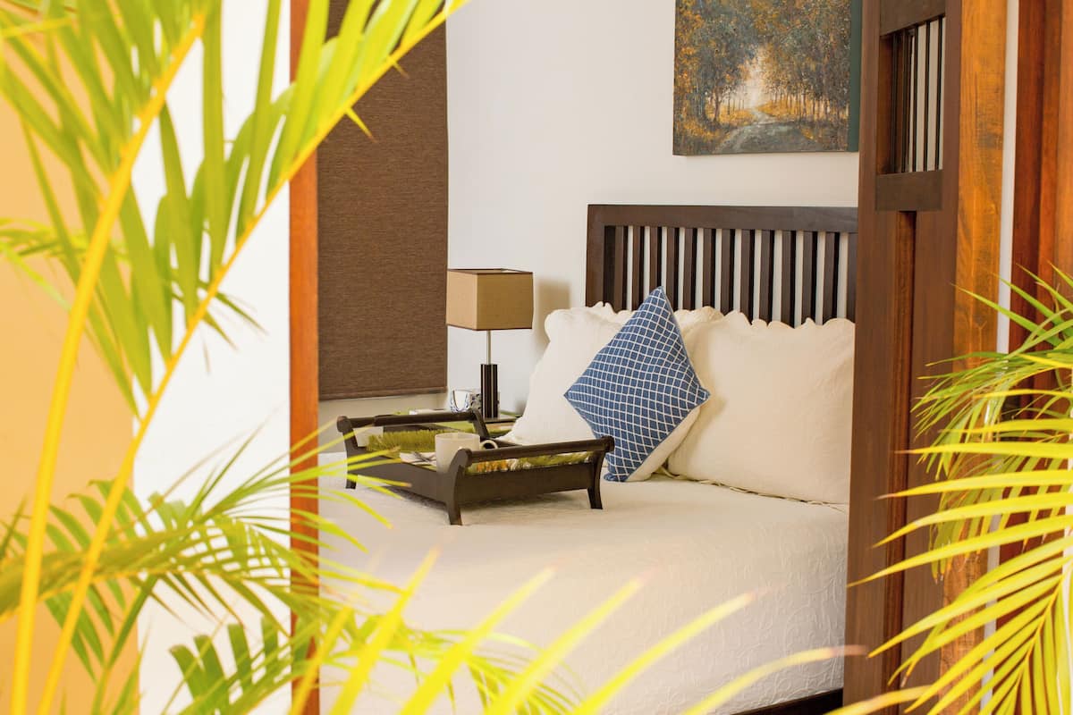 Deluxe kamer, 1 queensize bed | Lakens van Egyptisch katoen, luxe beddengoed, Tempur Pedic-bedden