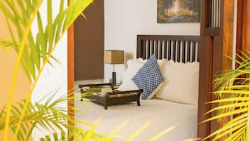 Deluxe kamer, 1 queensize bed | Lakens van Egyptisch katoen, luxe beddengoed, Tempur Pedic-bedden