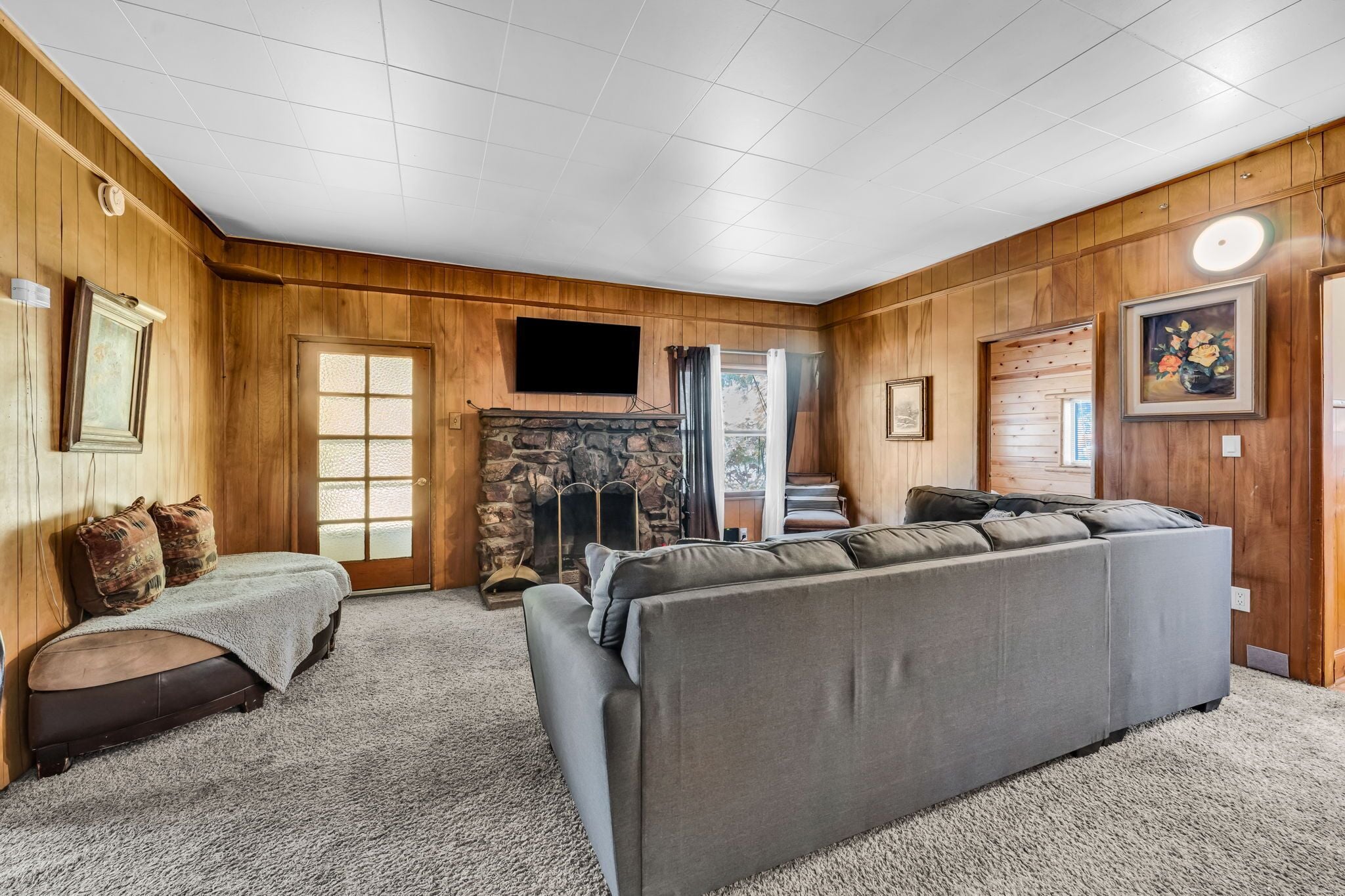 Familienchalet, 3 Schlafzimmer, Küche | Wohnbereich | Fernseher, Kamin