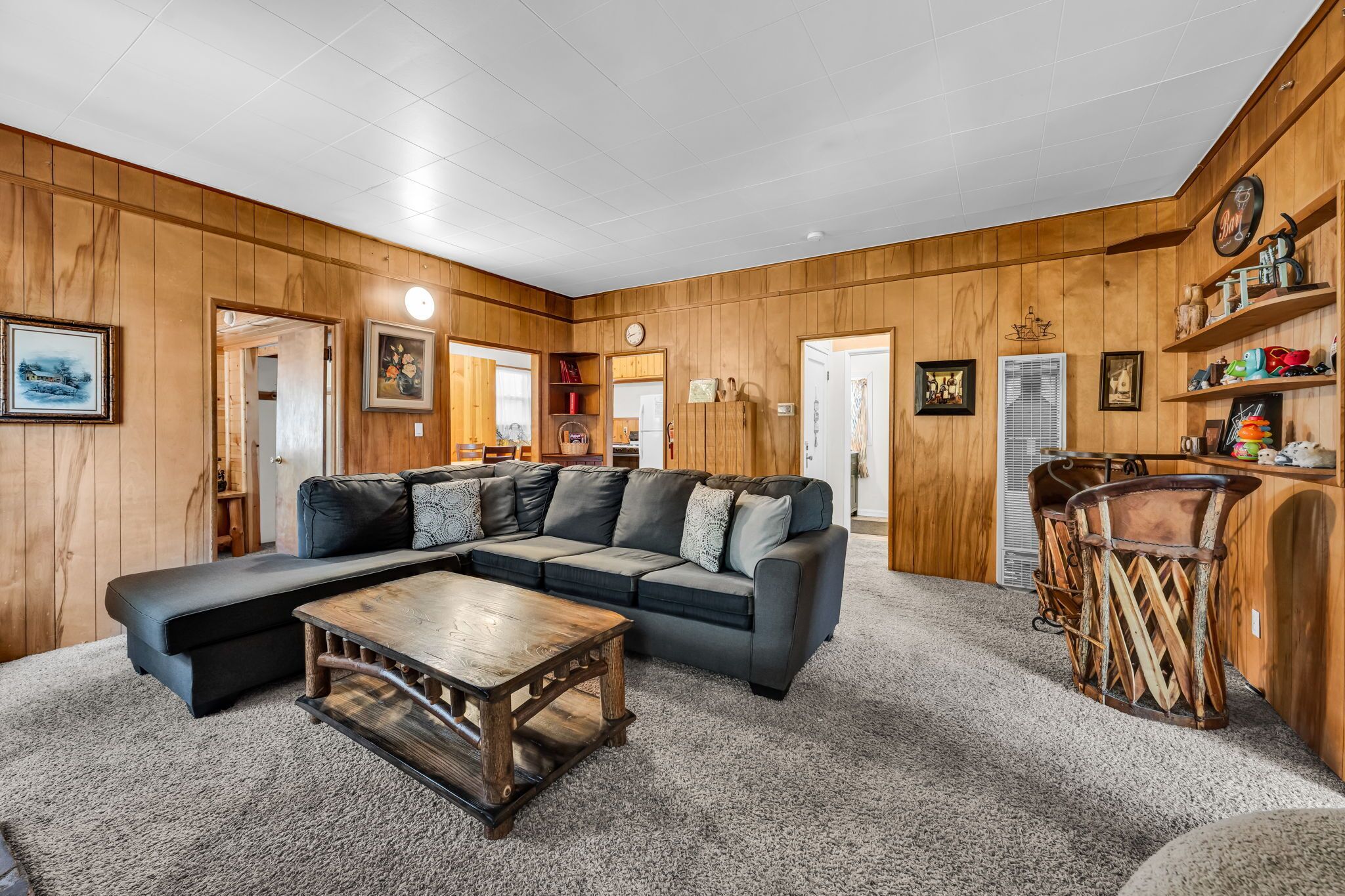 Familienchalet, 3 Schlafzimmer, Küche | Wohnbereich | Fernseher, Kamin