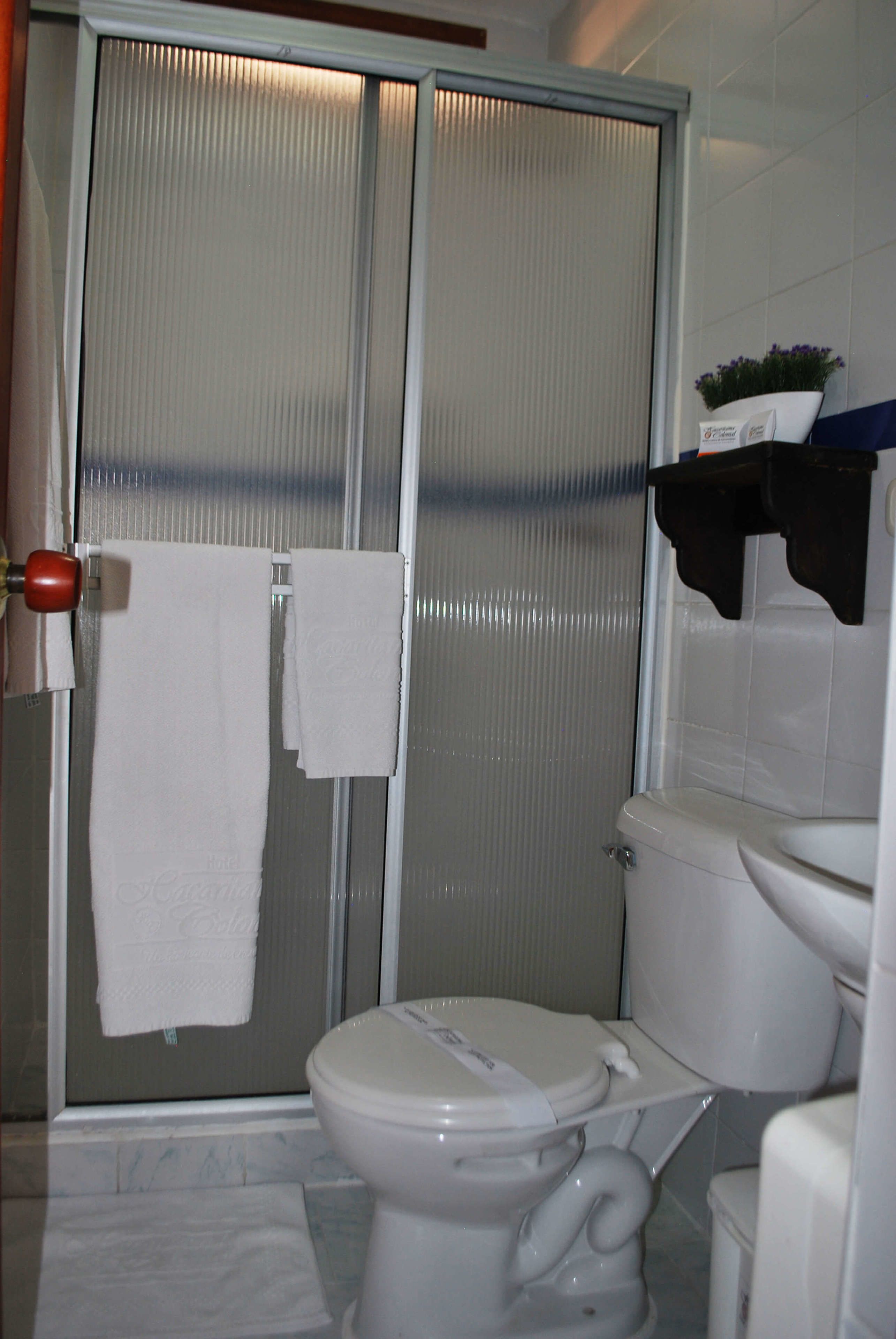 habitación clasica 2 pax | bathroom | shower, free toiletries, hair dryer, towels