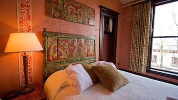 Hypo-allergenic bedding, blackout drapes, iron/ironing board