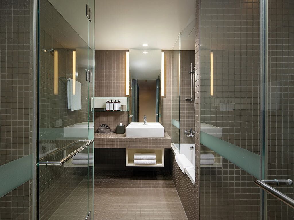 free toiletries, hair dryer, bathrobes, slippers