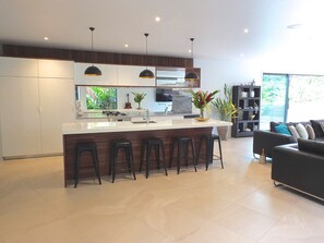 Villa, 3 Bedrooms | Living area | 62-inch flat-screen TV with digital channels, LCD TV, DVD player - Pacific Palms Luxury Villa (Rarotonga)