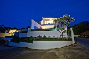Front of property – evening/night