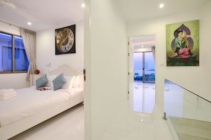 Villa Confort, 4 chambres, piscine privée, vue mer | Coin séjour