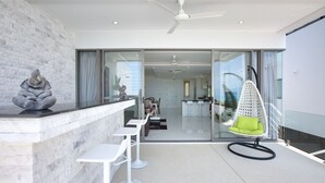 Comfort Villa, 4 Bedrooms, Private Pool, Sea View | Terrace/patio - Villa Blue Bay 4 Bedroom Pool Villa (Koh Samui)