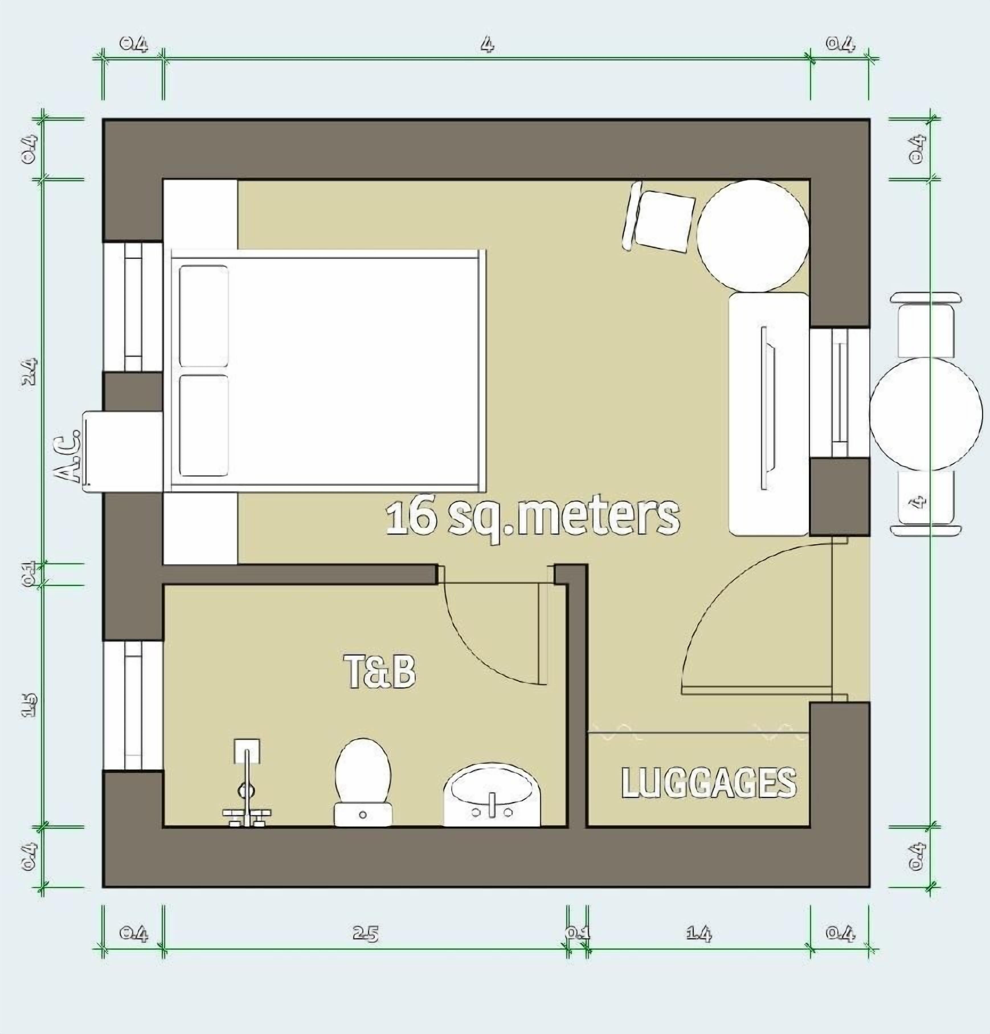 deluxe room | floor plan