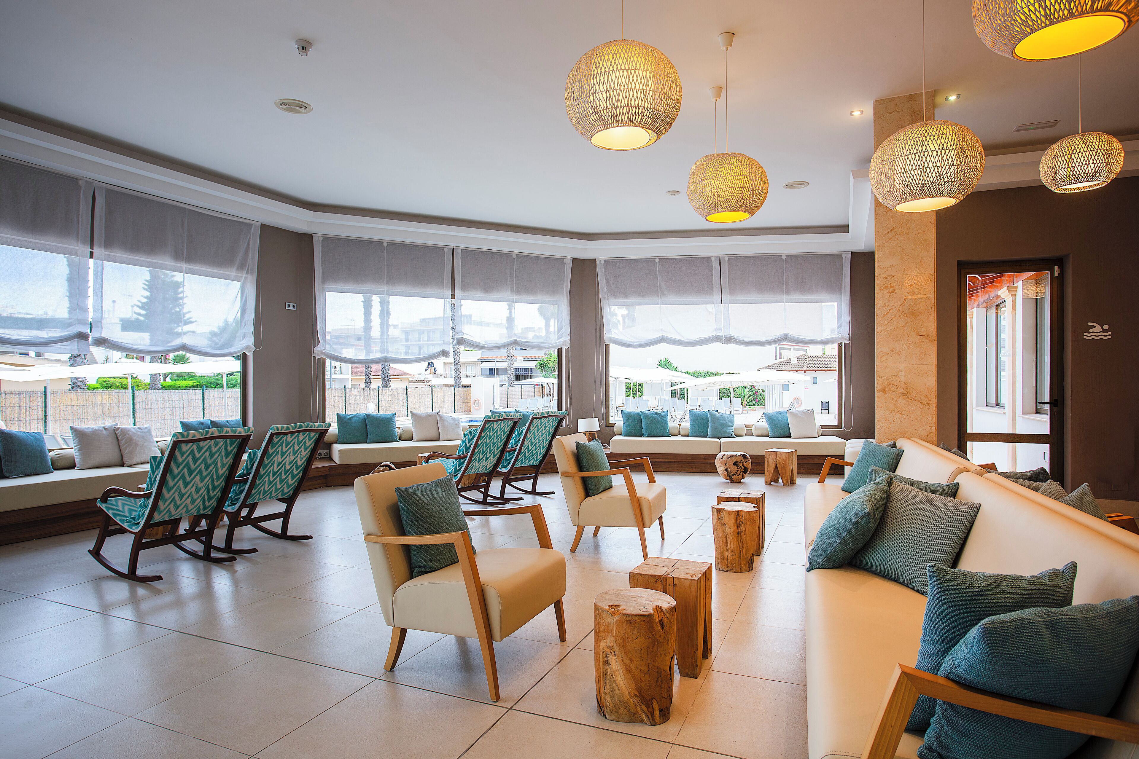 rooftop bar, poolside views, open daily