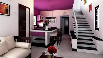 Villa Luxe, 2 chambres, vue montagne | Lits pliants/supplémentaires
