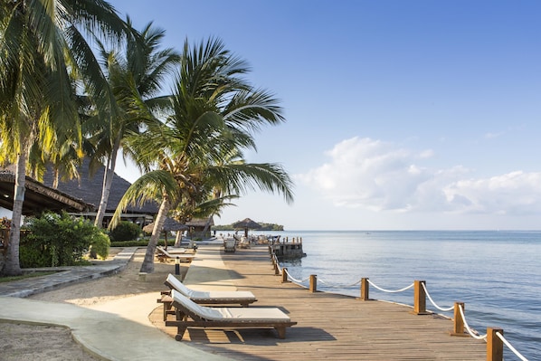 Uitzicht op strand/zee