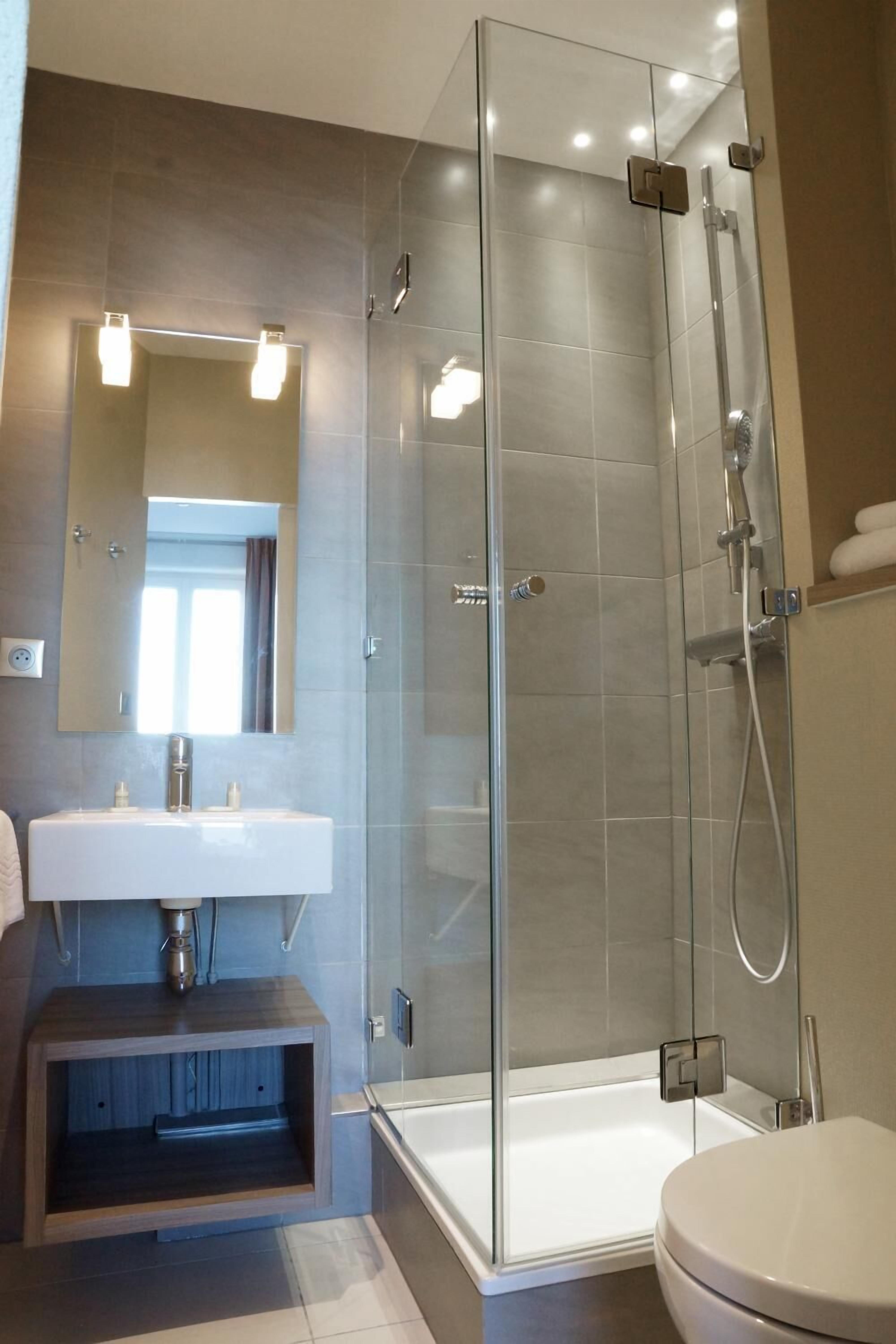 free toiletries, hair dryer, towels