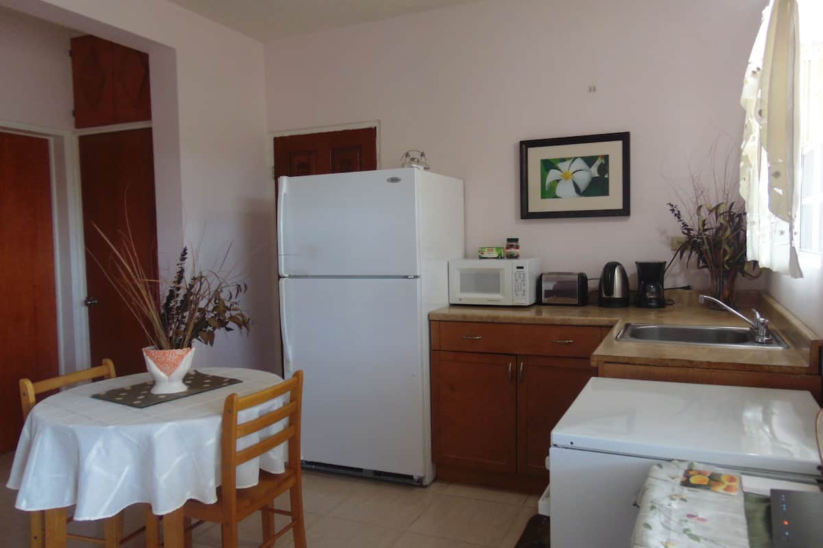 2-family apartment, garden view | in-room dining