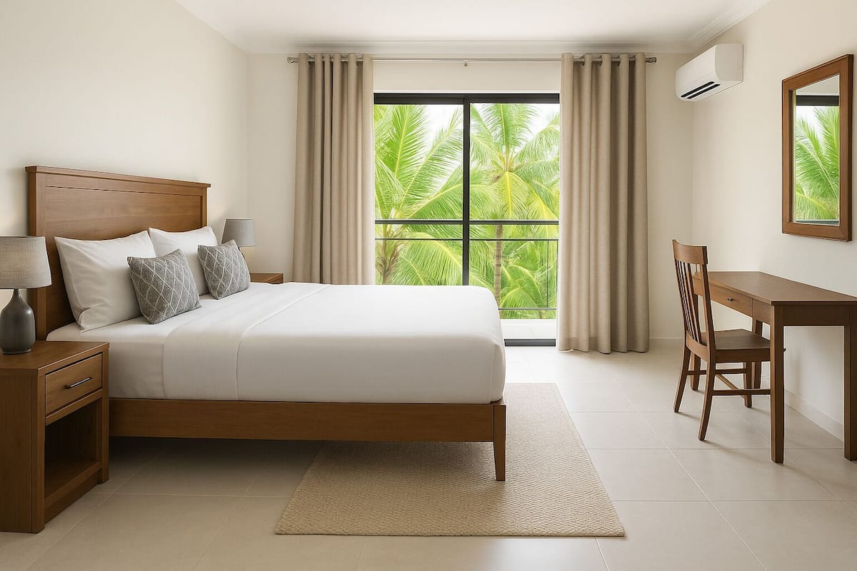 1 Schlafzimmer, Zimmersafe, individuell dekoriert