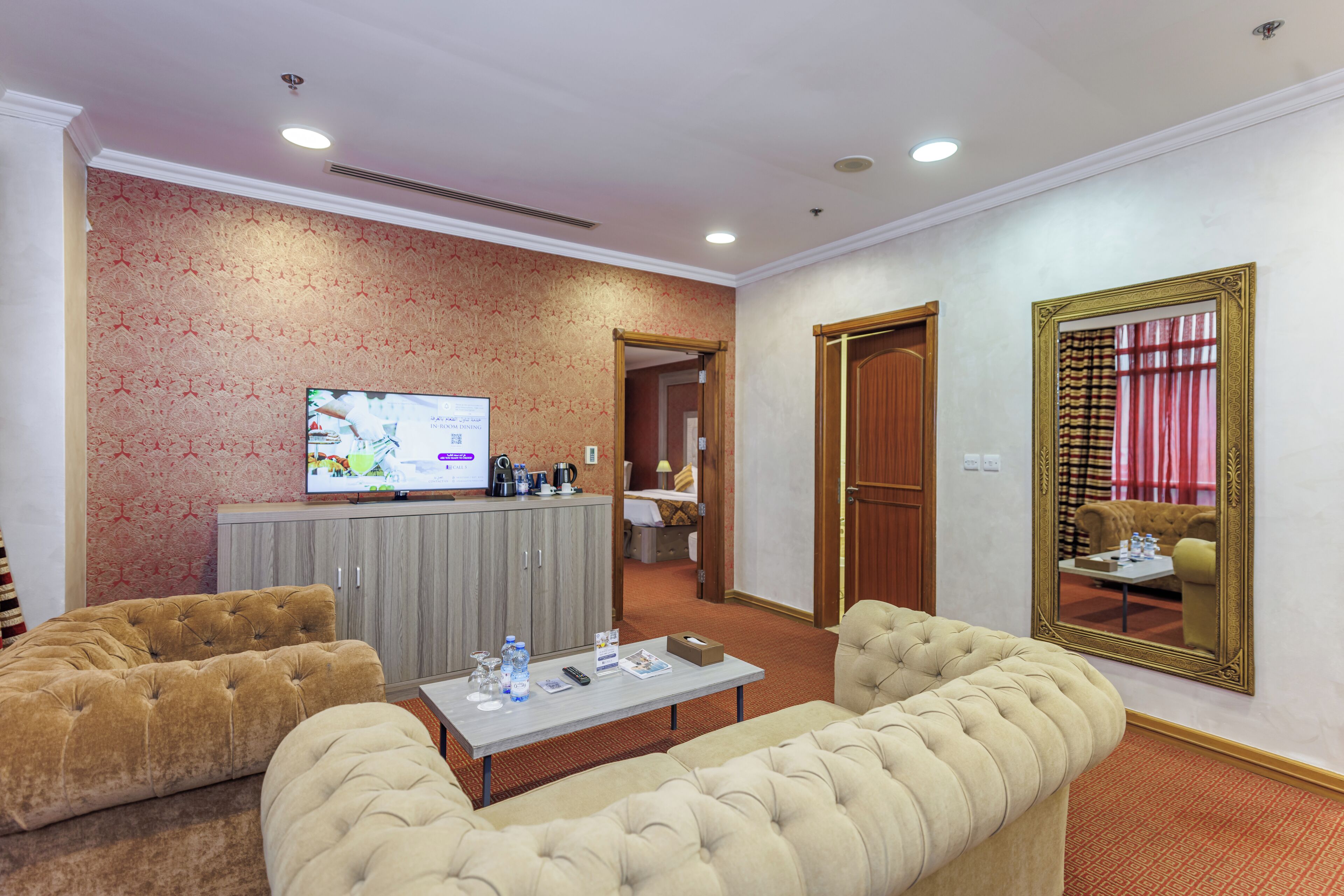 executive suite | living area | 42-inch led tv with satellite channels, tv