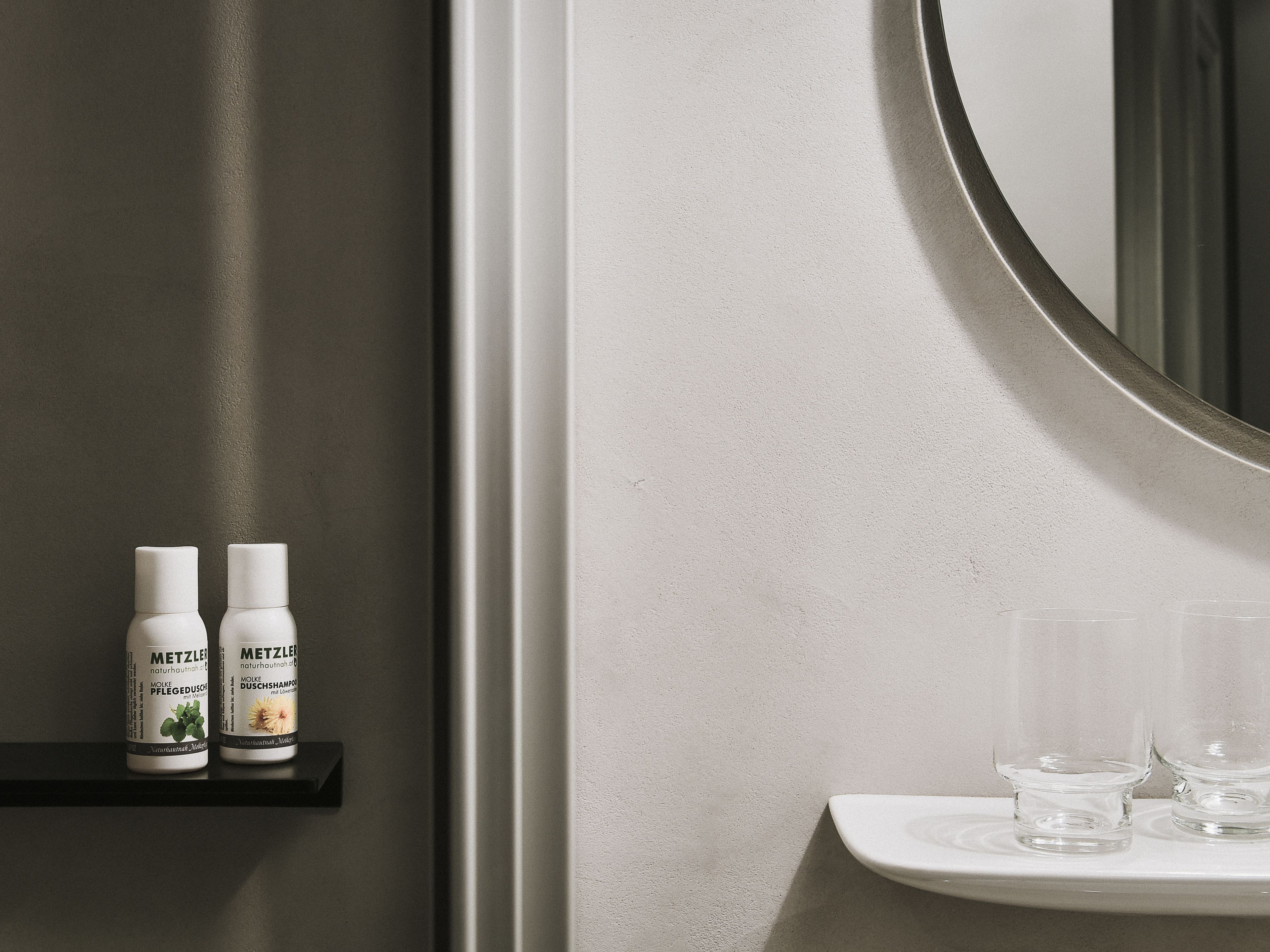 free toiletries, hair dryer, bathrobes, towels