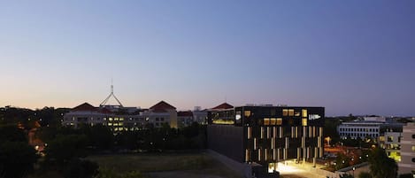 Vue sur la ville depuis l’hébergement