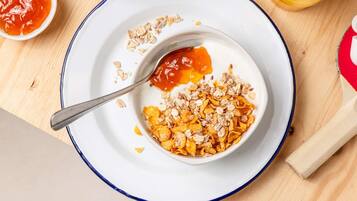 Frokostbuffé hver dag (EUR 8.50 per person)