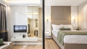 Phòng Suite | Minibar, két bảo mật tại phòng, bàn, màn/rèm cản sáng