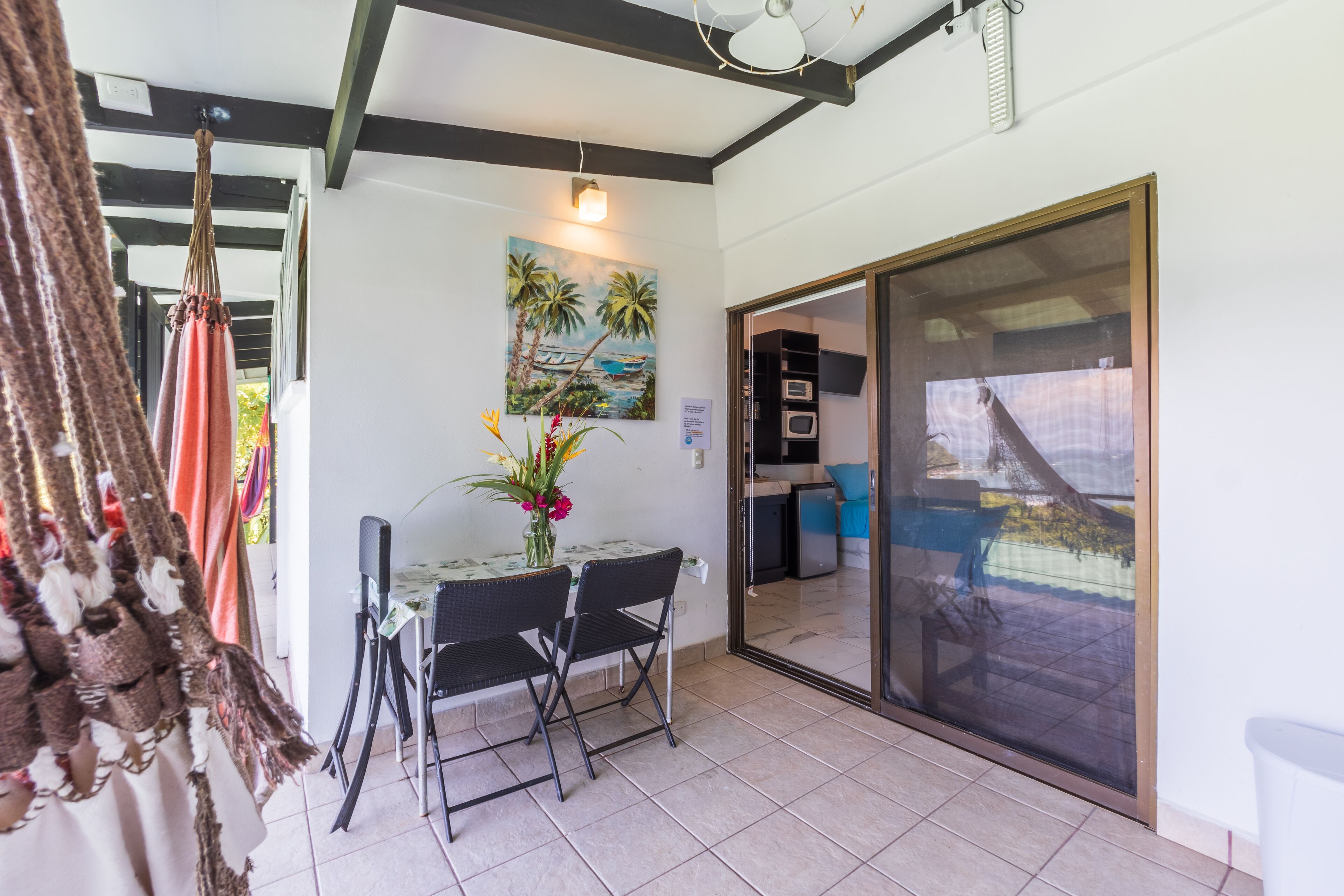 comfort room | living area | 32-inch tv with cable channels