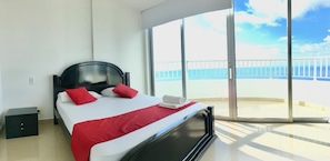 Panoramic Apartment, 2 Bedrooms, Terrace, Beach View | 2 bedrooms, in-room safe, individually decorated, individually furnished