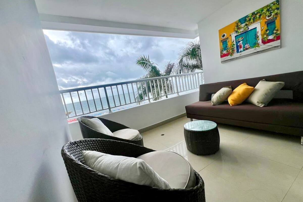 Standard Apartment, 2 Bedrooms, Balcony, Beach View | Terrace/patio