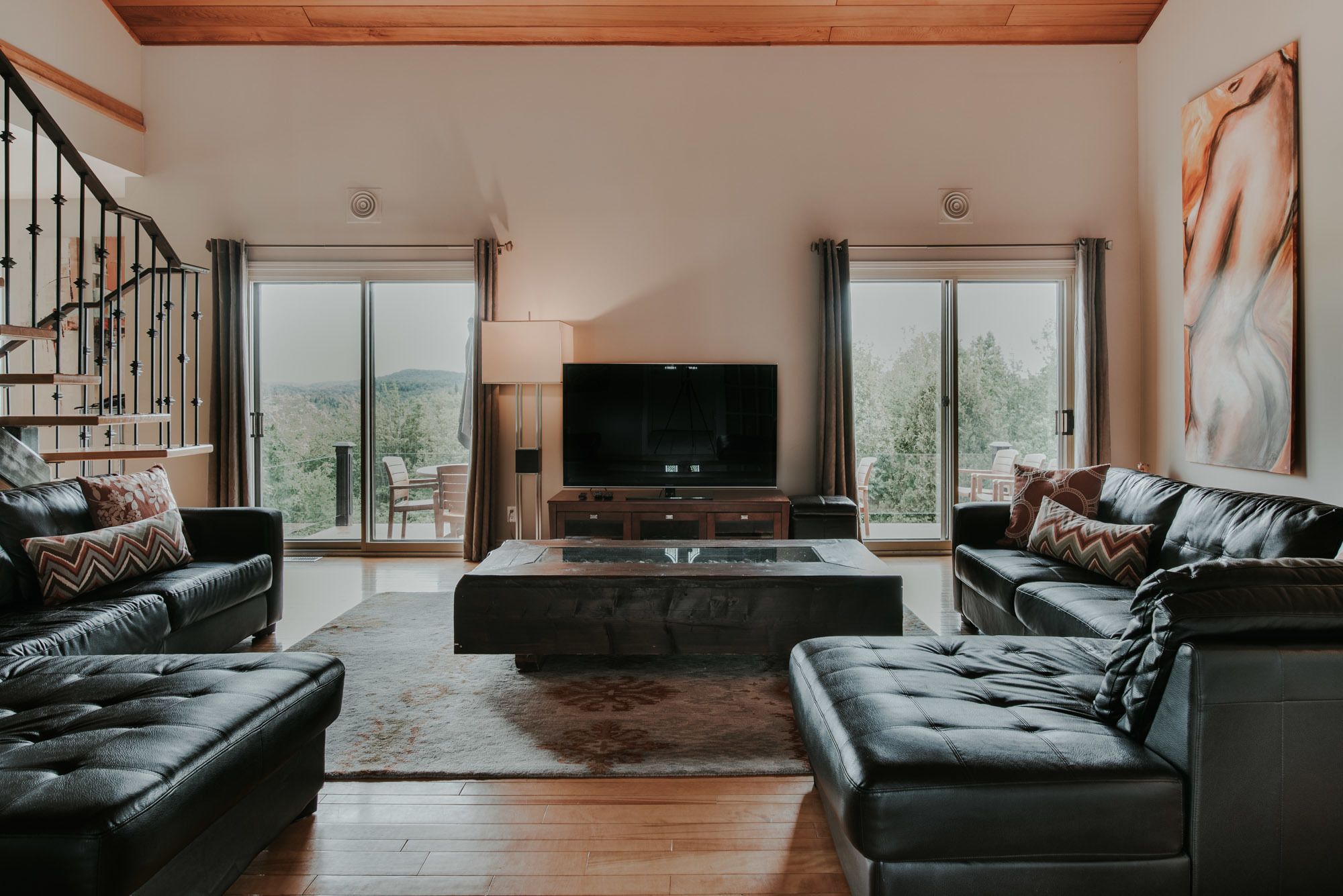 L'Exécutive - Chalet 5 chambres | Oppholdsområde | Flatskjerm-TV, peis og DVD-spiller