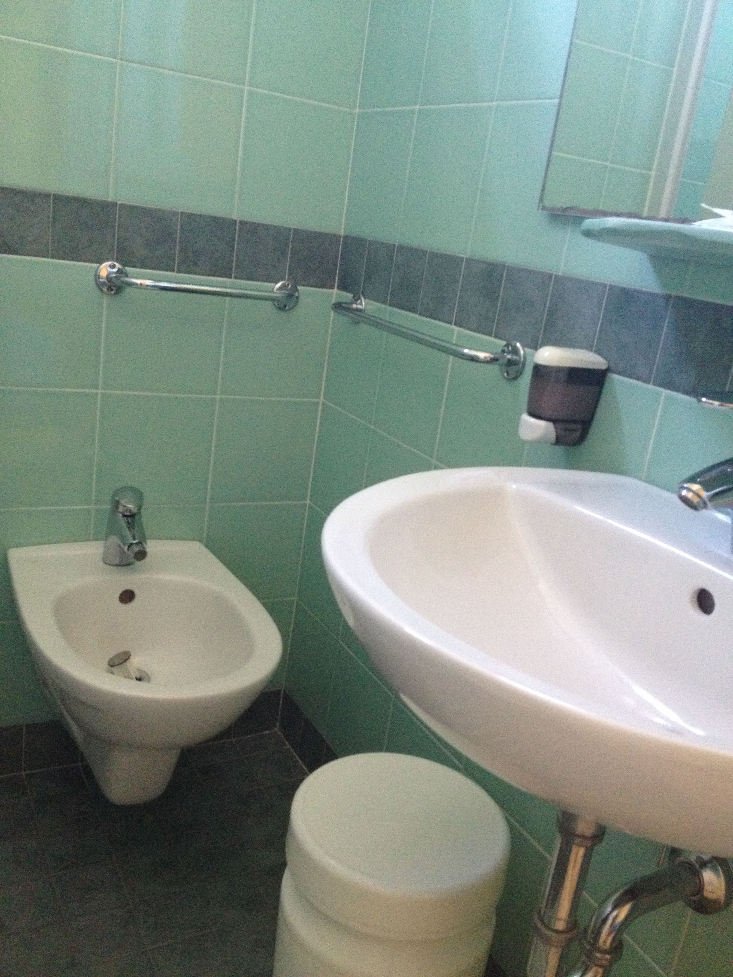 standard quadruple room | bathroom | shower, free toiletries, hair dryer, bidet