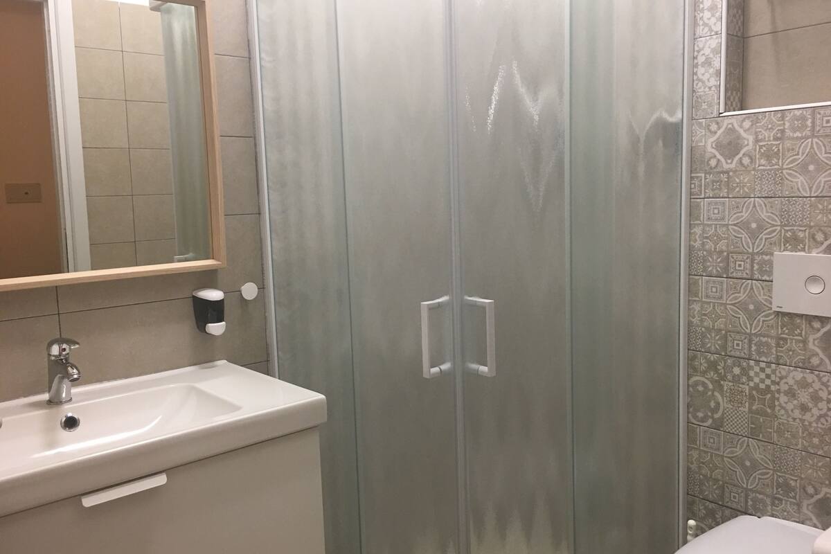 standard triple room | bathroom | shower, free toiletries, hair dryer, bidet