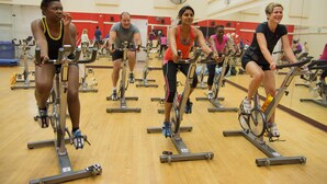 A gym with stationary bikes arranged in rows. - Saint Mary's University Residence Summer Accommodations (Halifax)