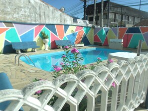 Outdoor pool - Pousada Edson (Caraguatatuba)