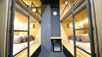 Shared Dormitory, Women only (4 Persons) - Foreigner Only / Contact hotel for self check-in process | Desk, blackout drapes, soundproofing, iron/ironing board